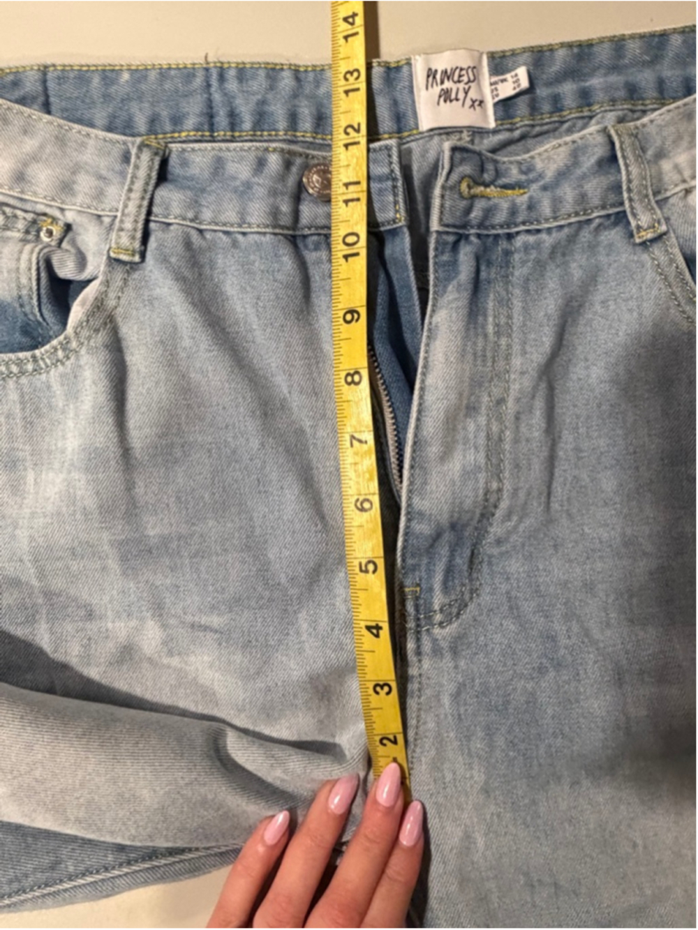Women's Princess Polly Light Blue Jeans Size 10 - Picture 7 of 8